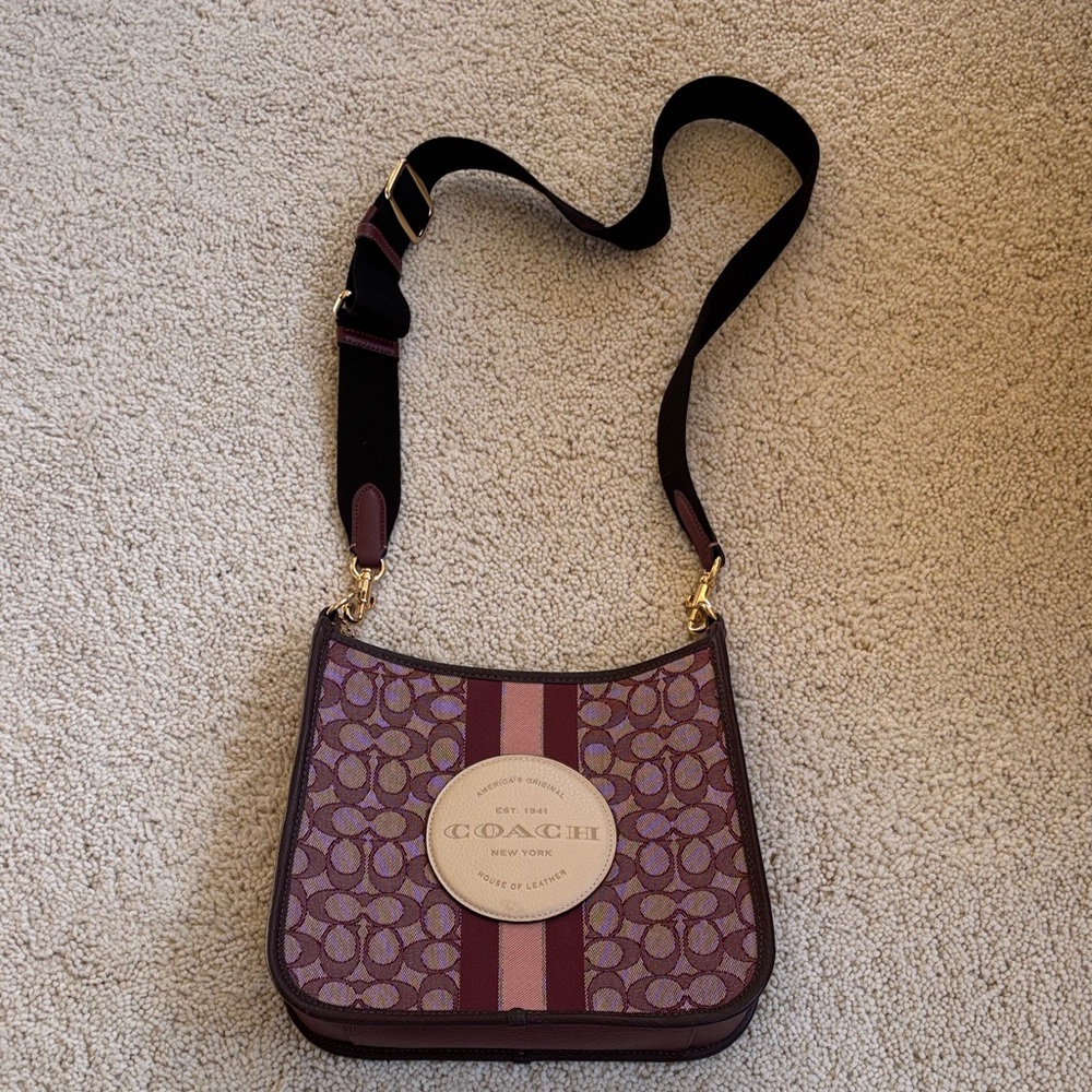 COACH Dempsey File Bag In Signature Jacquard With Stripe And Coach Patch